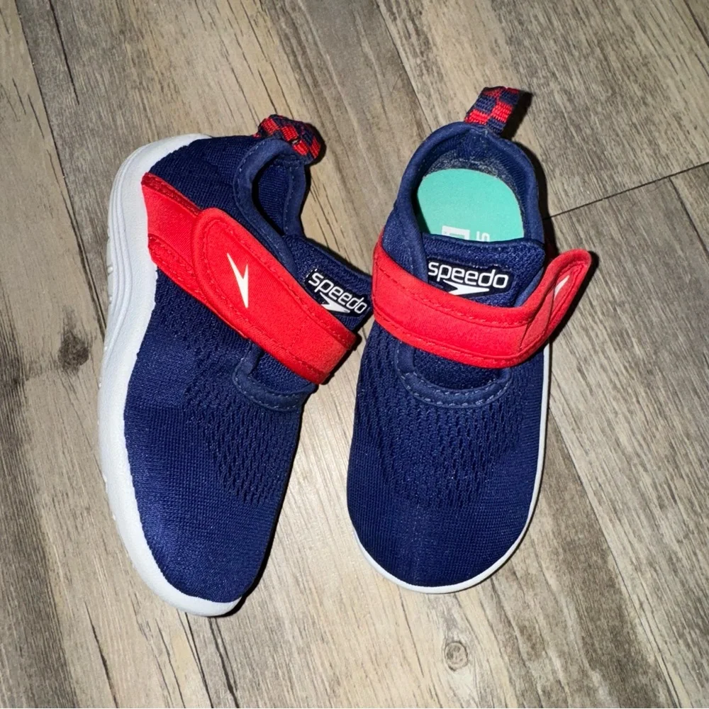 Speedo Kids' Navy and Red Water Shoes